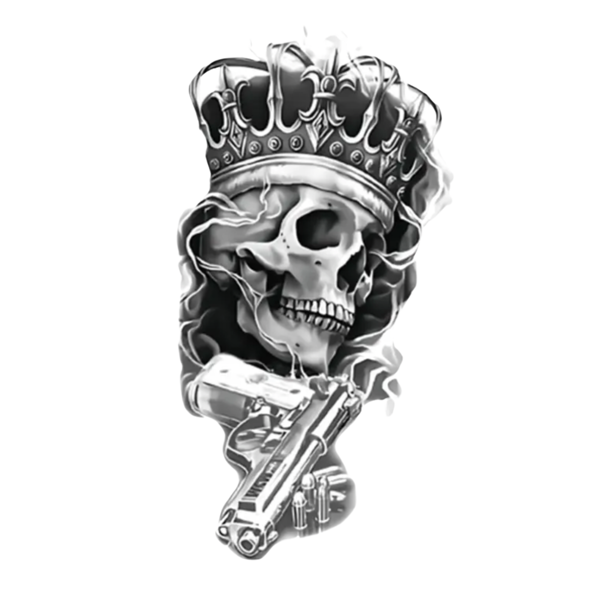 Ölümsüz Kral Fİgürlü Orta Boy Geçici Dövme G302 MyTattoo