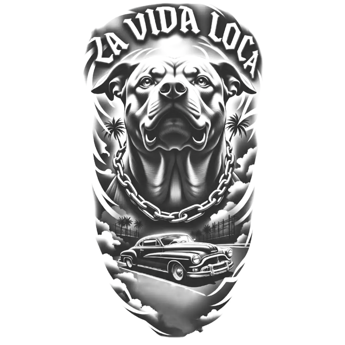 La Vida Loca Figürlü Orta Boy Yarı Kalıcı Dövme MY213 MyTattoo
