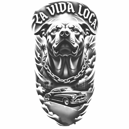 La Vida Loca Figürlü Orta Boy Yarı Kalıcı Dövme MY213 MyTattoo