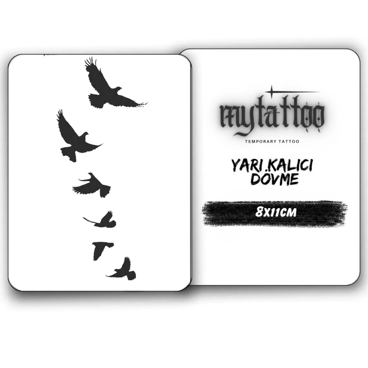 Cennetin Kanatları Figürlü Küçük Boy Yarı Kalıcı Dövme MY224 MyTattoo