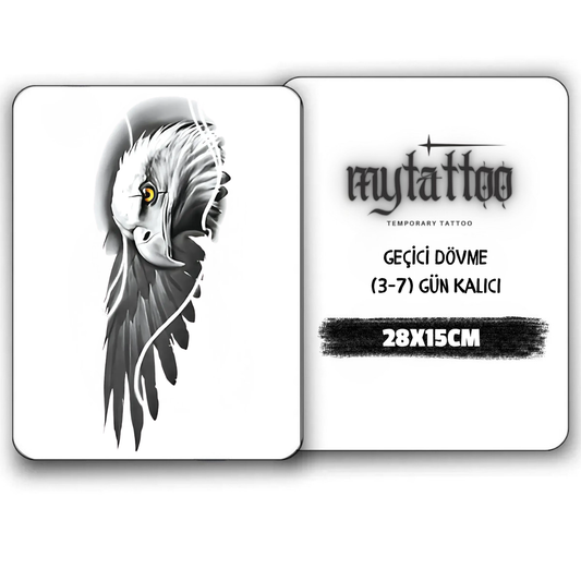 Kartal Bakışı Figürlü Geçici Dövme G312 MyTattoo