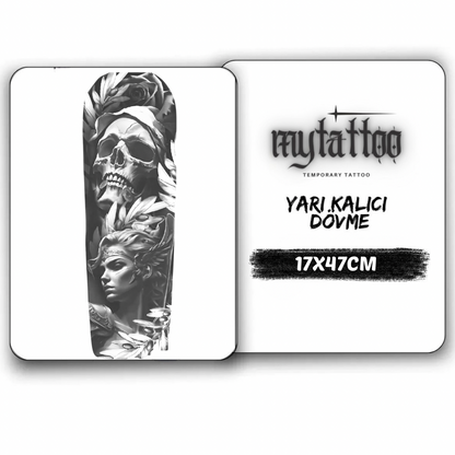 Ölümsüz Bilgelik Kol Kaplama Yarı Kalıcı Dövme MY156 MyTattoo