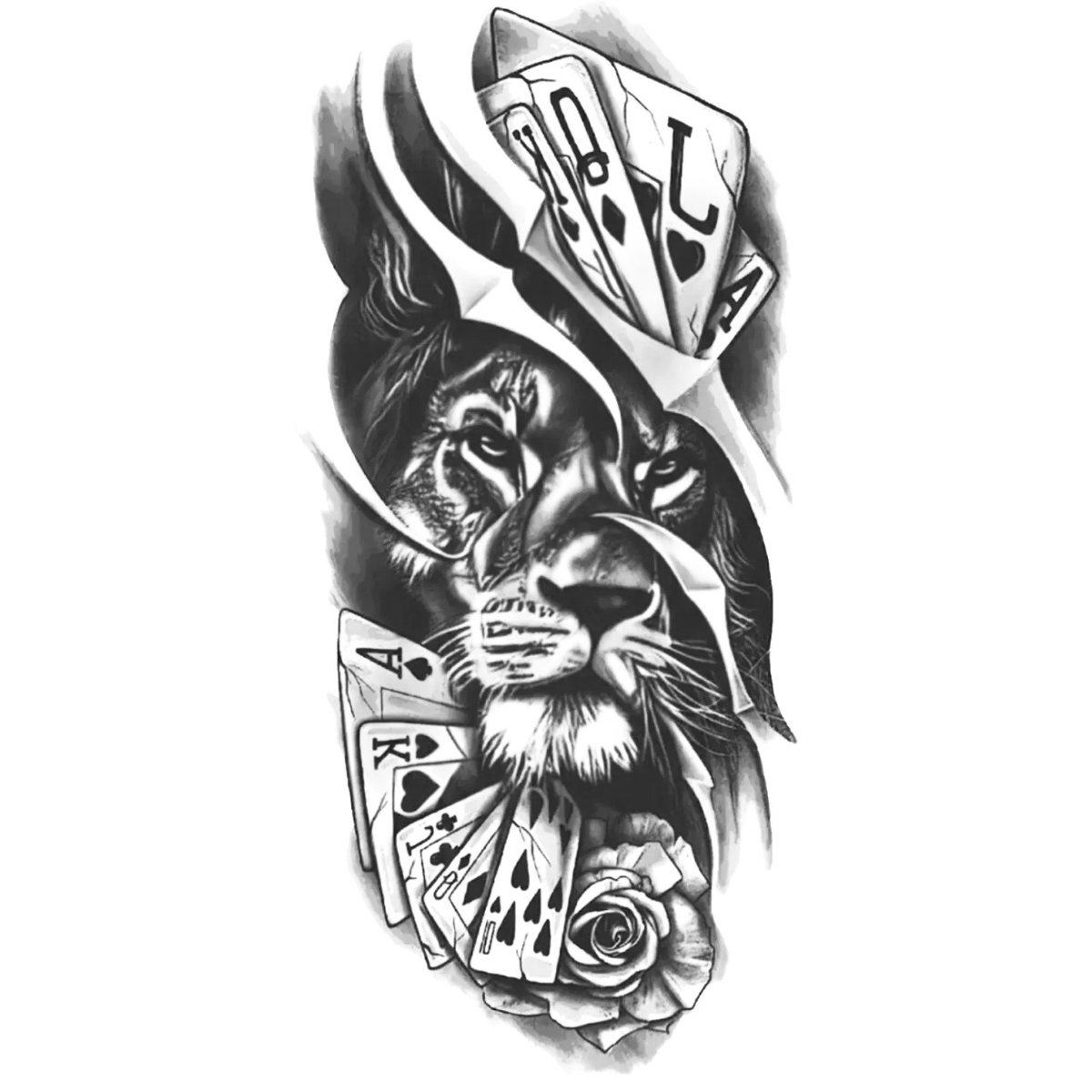 Paranın Gücü Figürlü Orta Boy Yarı Kalıcı Dövme MY190 MyTattoo