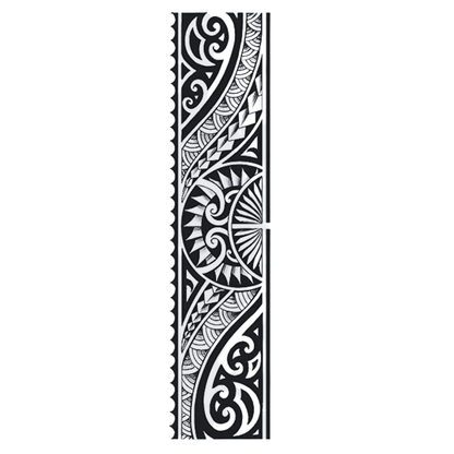Tribal Diken Figürlü Şerit Yarı Kalıcı Dövme-MY109 MyTattoo