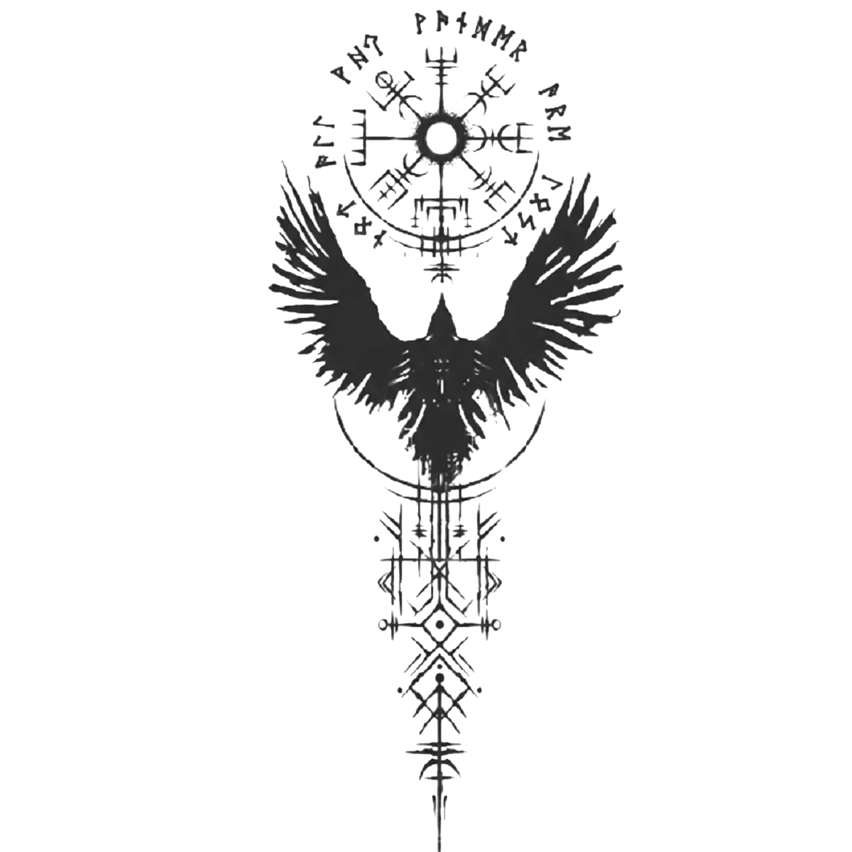 Yolun Bekçisi Figürlü Küçük Boy Yarı Kalıcı Dövme MY222 MyTattoo