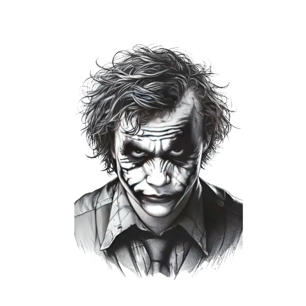 Joker Figürlü Orta Boy Geçici Dövme G293 MyTattoo