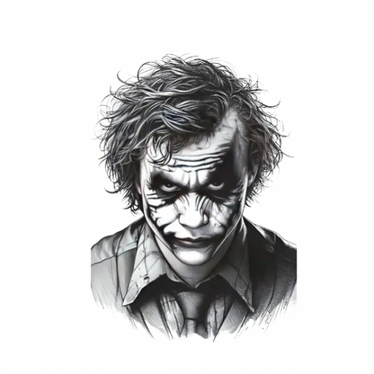 Joker Figürlü Orta Boy Geçici Dövme G293 MyTattoo