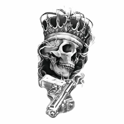 Ölümsüz Kral Fİgürlü Orta Boy Geçici Dövme G302 MyTattoo