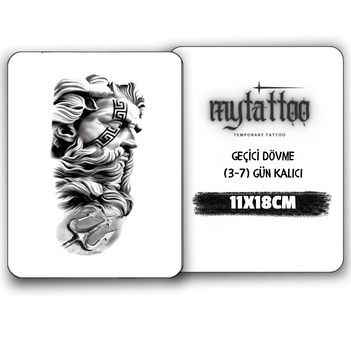Antik Zeus Orta Boy Geçici Dövme G294 MyTattoo