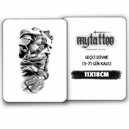 Antik Zeus Orta Boy Geçici Dövme G294 MyTattoo