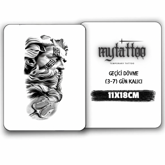 Antik Zeus Orta Boy Geçici Dövme G294 MyTattoo