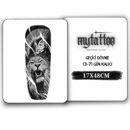 Antik Kralın Siniri Kol Kaplama Geçici Dövme G309 MyTattoo