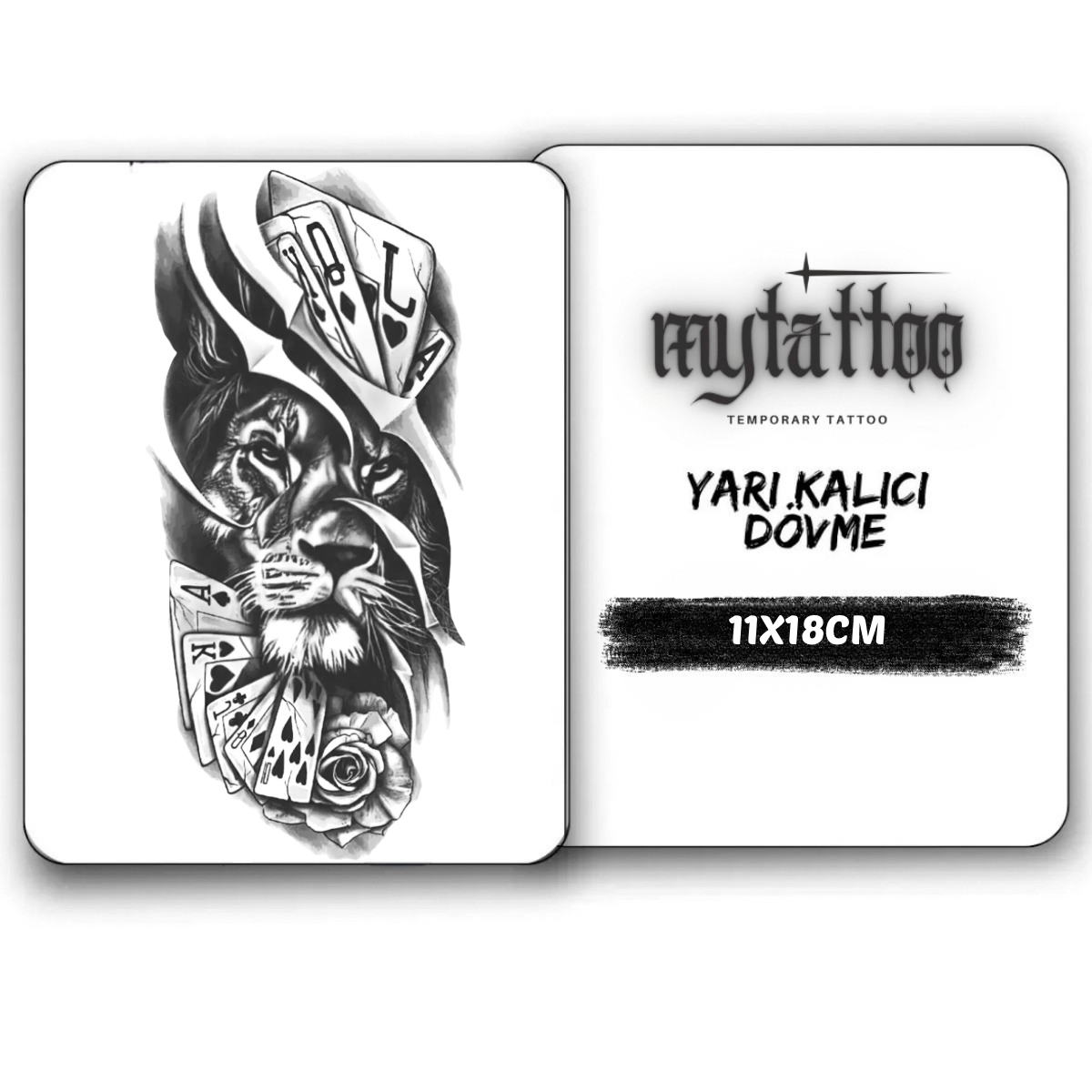 Paranın Gücü Figürlü Orta Boy Yarı Kalıcı Dövme MY190 MyTattoo