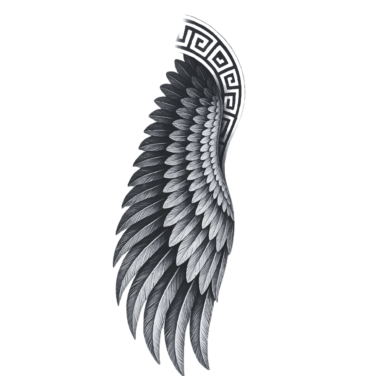 Kanat Figürlü Yarım Kol Yarı Kalıcı Dövme MY278 MyTattoo