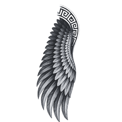 Kanat Figürlü Yarım Kol Yarı Kalıcı Dövme MY278 MyTattoo