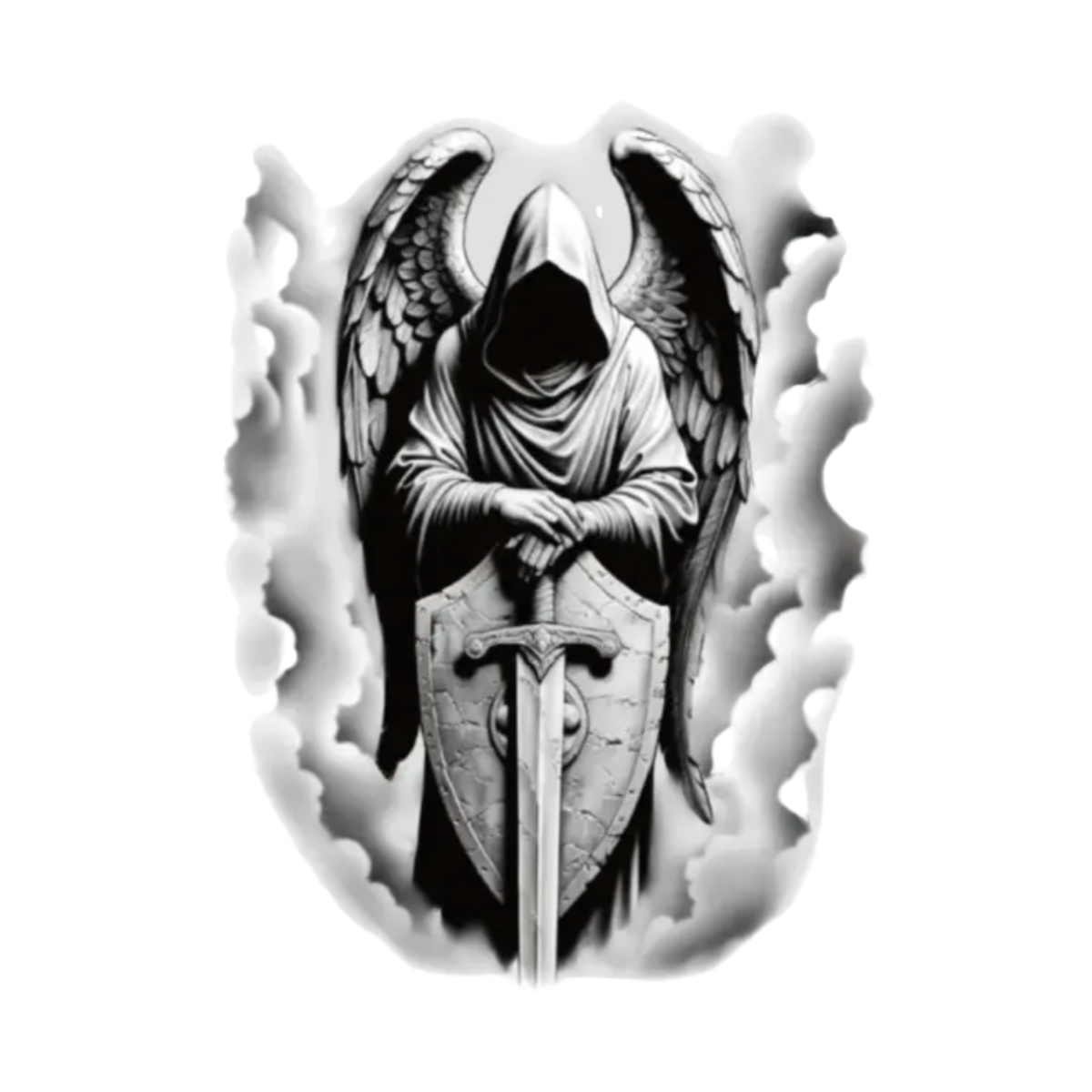Cennetin Savaşçısı Orta Boy Geçici Dövme G296 MyTattoo