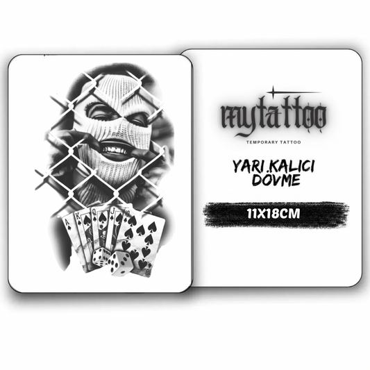 Haydut&Zar Figürlü Orta Boy Yarı Kalıcı Dövme MY183