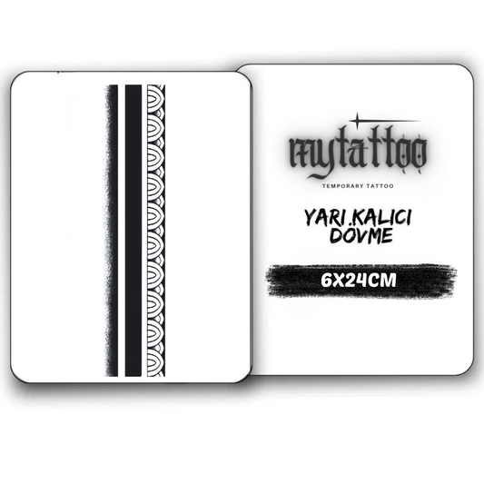 Sonsuz Şerit Figürlü Şerit Yarı Kalıcı Dövme MY260