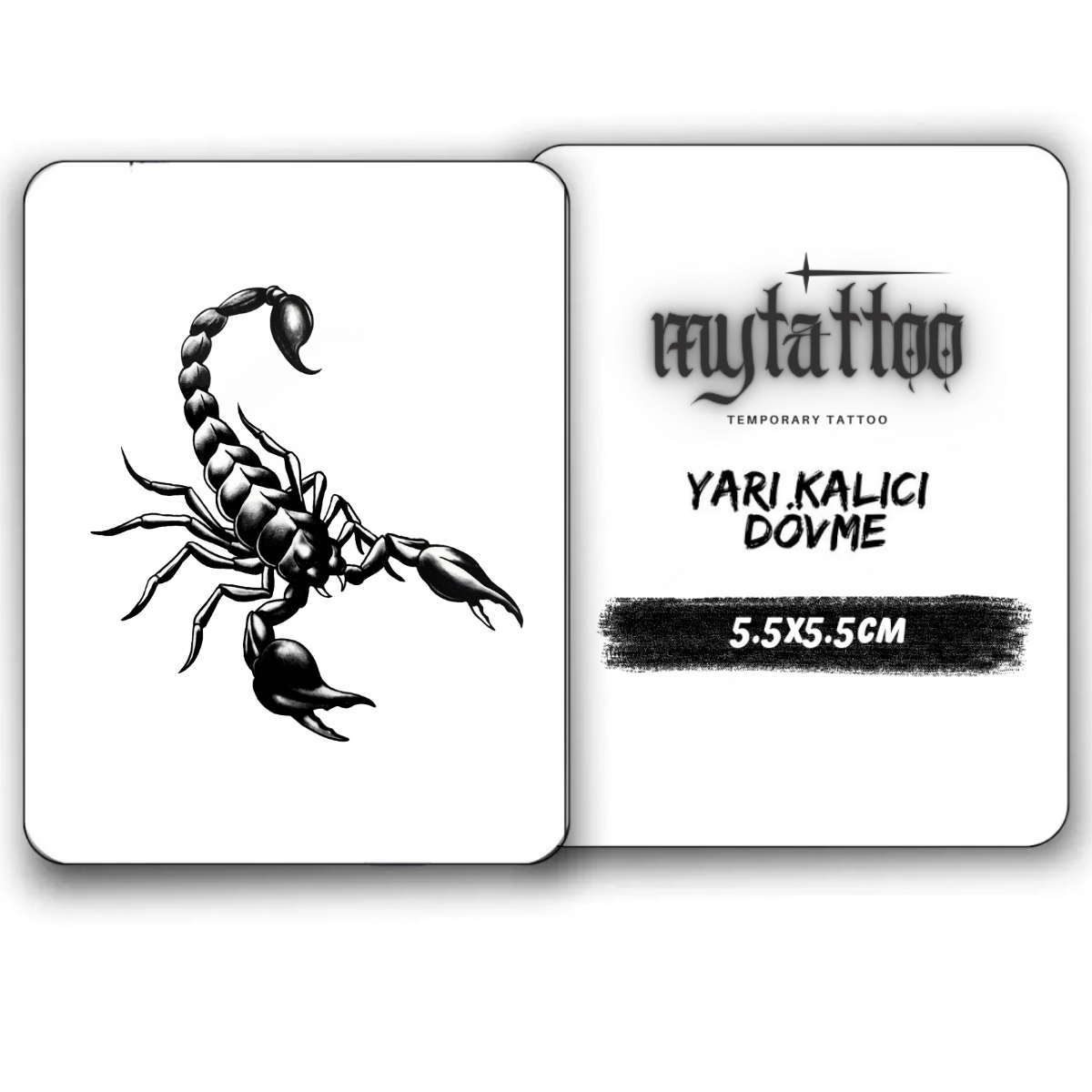Zehirli İğne Minimal Boy Yarı Kalıcı Dövme MY252 MyTattoo
