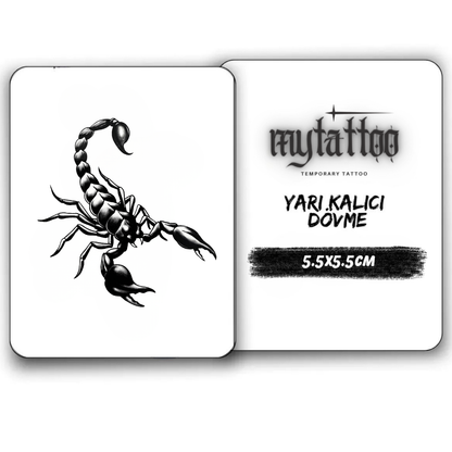 Zehirli İğne Minimal Boy Yarı Kalıcı Dövme MY252 MyTattoo