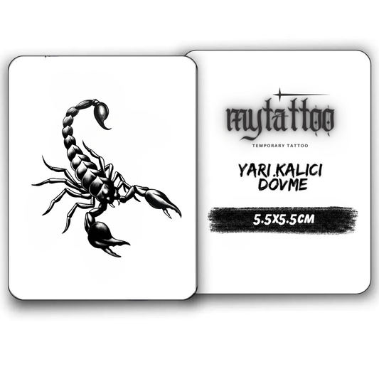 Zehirli İğne Minimal Boy Yarı Kalıcı Dövme MY252 MyTattoo