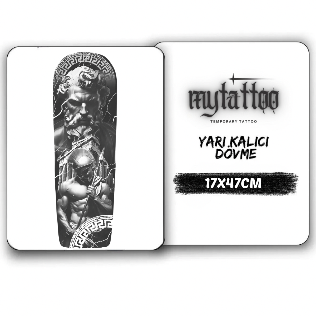Tanrıların Gölgesinde Kol Kaplama Yarı Kalıcı Dövme MY162 MyTattoo