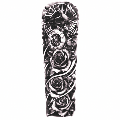 Özgürlük&Güller Kol Kaplama Yarı Kalıcı Dövme MY132 MyTattoo