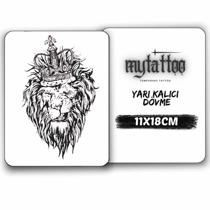 Kralın Siniri Orta Boy Yarı Kalıcı Dövme MY135 MyTattoo