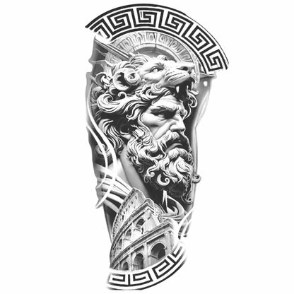 Antik Muhafız Figürlü Orta Boy Yarı Kalıcı Dövme MY189 MyTattoo