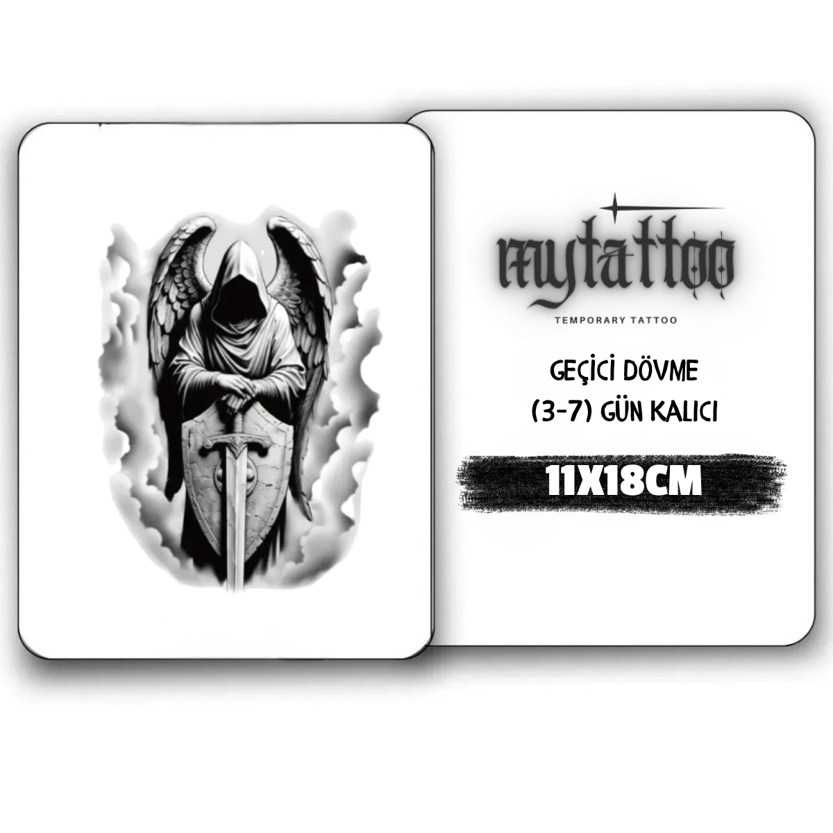 Cennetin Savaşçısı Orta Boy Geçici Dövme G296 MyTattoo