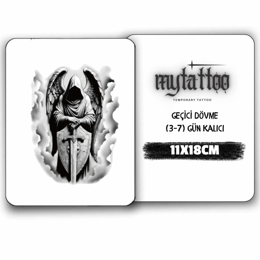 Cennetin Savaşçısı Orta Boy Geçici Dövme G296 MyTattoo