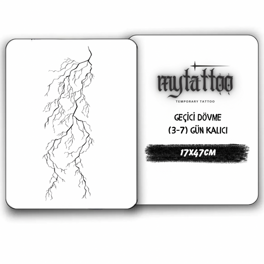 Yıldırım Figürlü Geçici Kol Kaplama Dövme G282 MyTattoo