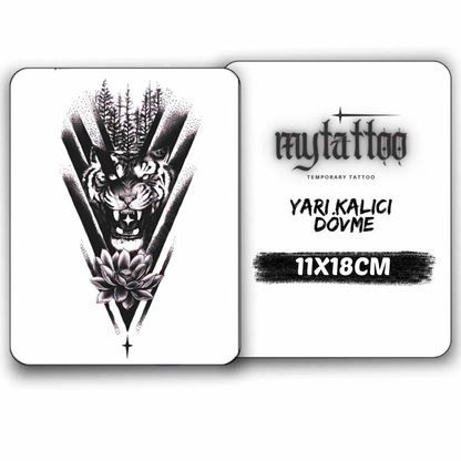 Vahşi Uyum Orta Boy Yarı Kalıcı Dövme MY139 MyTattoo