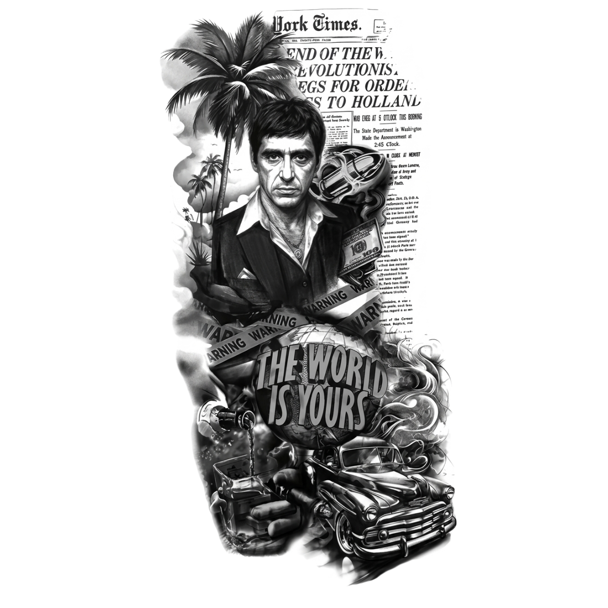 Monta'nın Mirası Orta Boy Yarı Kalıcı Dövme MY248 MyTattoo