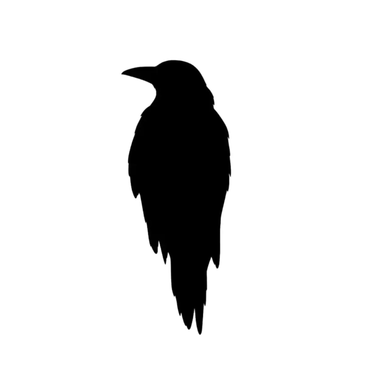 Yalnız Karga Figürlü Minimal Yarı Kalıcı Dövme-MY6 MyTattoo