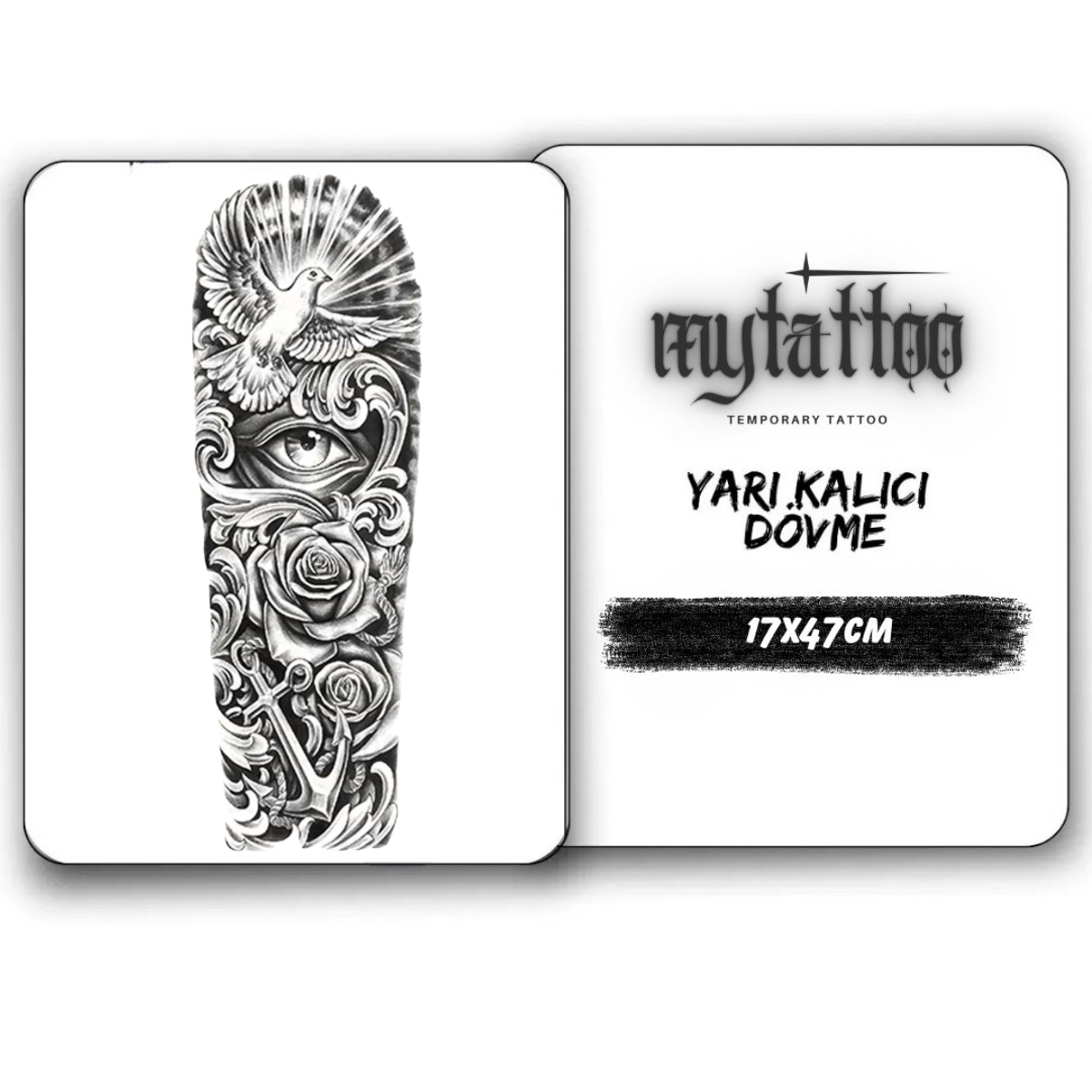 Ruhani Uyanış Figürlü Kol Kaplama Yarı Kalıcı Dövme-MY128 MyTattoo