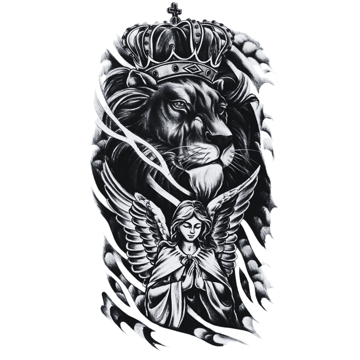Cennetin Pençesi Orta Boy Yarı Kalıcı Dövme MY250 MyTattoo