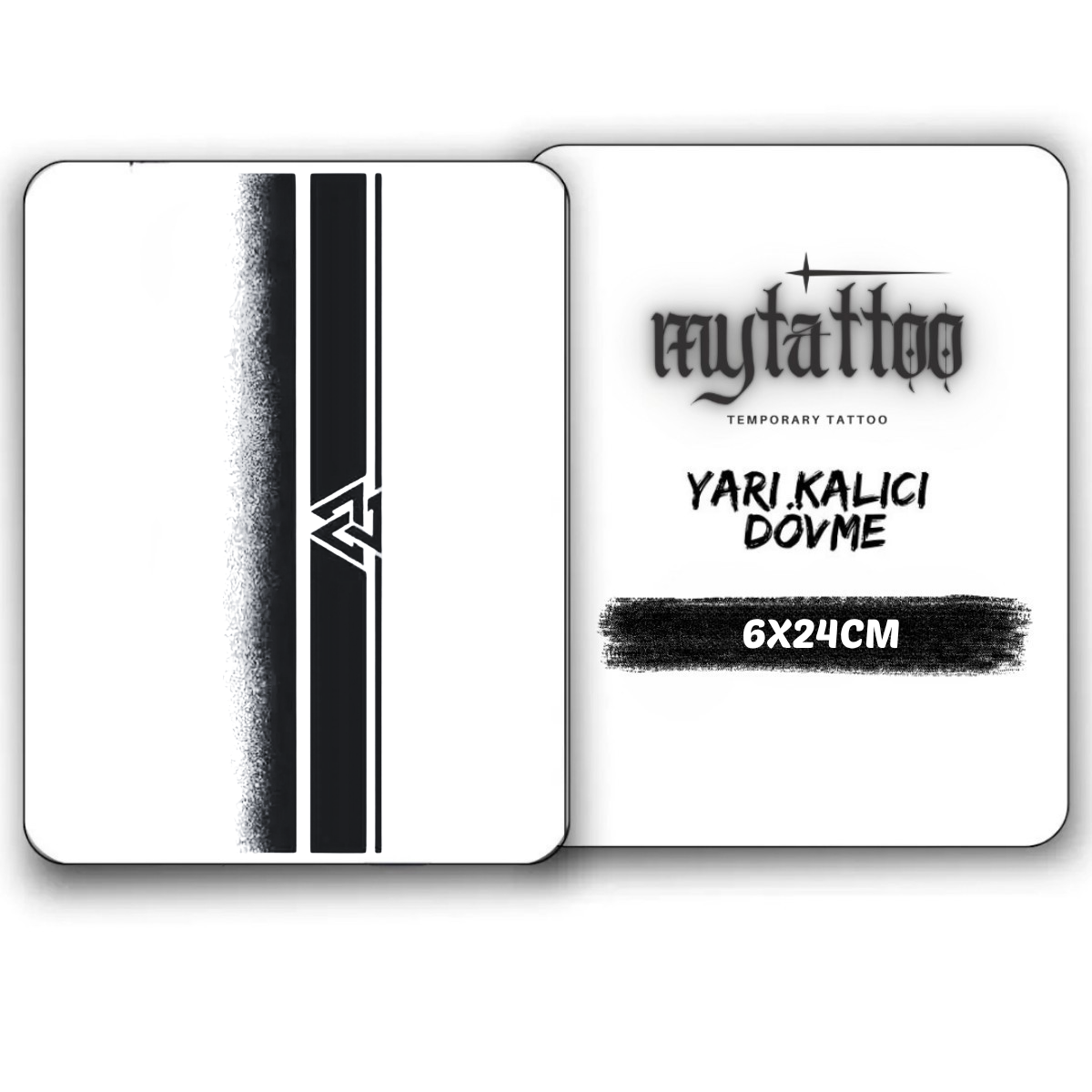 Kuzey Hattı Figürlü Şerit Yarı Kalıcı Dövme MY273 MyTattoo