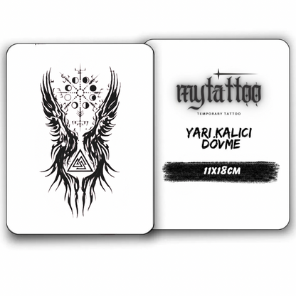 Valhallanın Simgesi Figürlü Orta Boy Yarı Kalıcı Dövme-MY80 MyTattoo