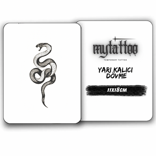 Saldıran Sessizlik Figürlü Orta Boy Yarı Kalıcı Dövme-MY79