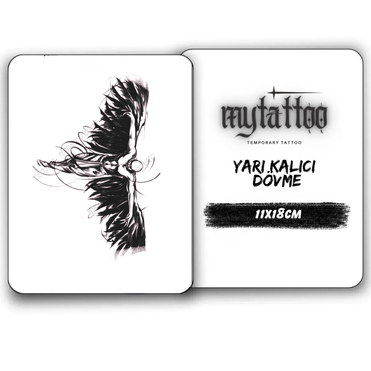 Özgürlüğün Bedeli Figürlü Orta Boy Yarı Kalıcı Dövme-MY77 MyTattoo