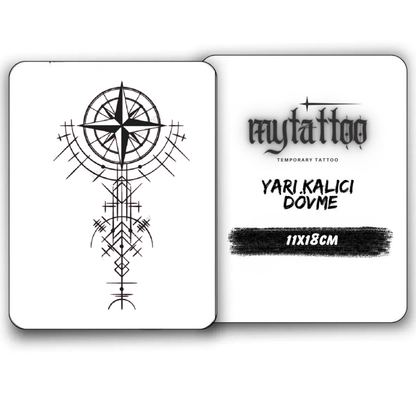 Kutsal Yön Figürlü Orta Boy Yarı Kalıcı Dövme-MY73 MyTattoo