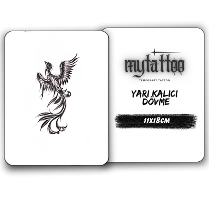 Anka Kuşu Figürlü Orta Boy Yarı Kalıcı Dövme-MY69 MyTattoo