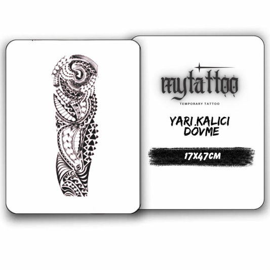 Diken&Tribal Figürlü Kol Kaplama Yarı Kalıcı Dövme-MY123 MyTattoo