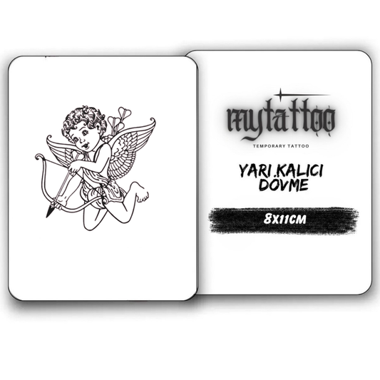 Aşk Oku Figürlü Küçük Boy Yarı Kalıcı Dövme-MY41