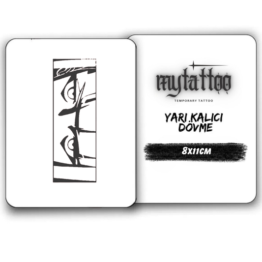 Zenith Eyes Figürlü Küçük Boy Yarı Kalıcı Dövme-MY30