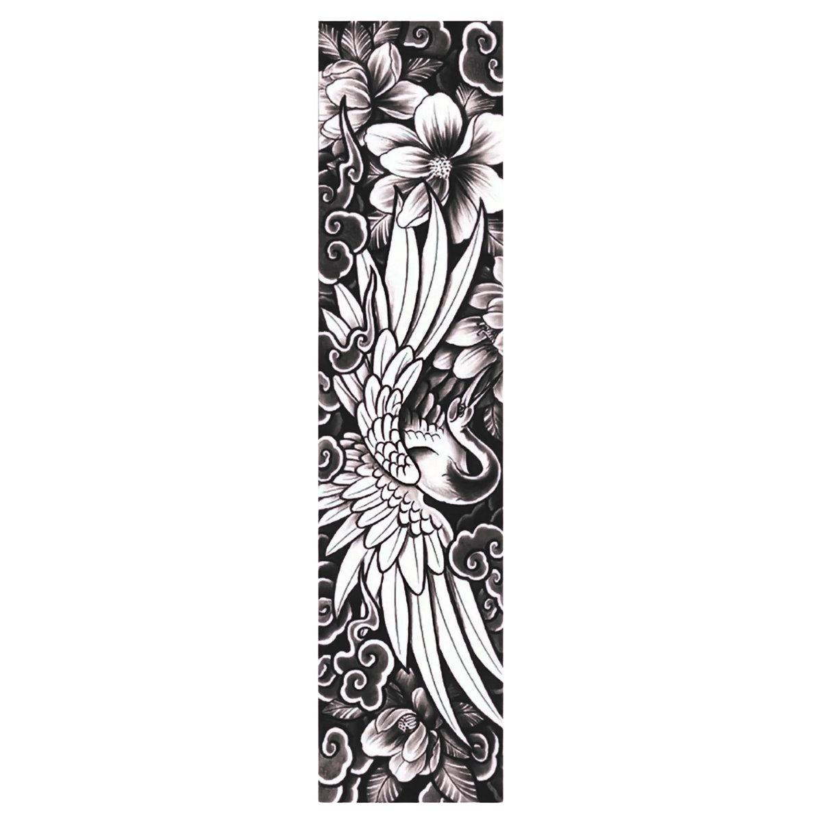 Sihirli Leylek Figürlü Şerit Yarı Kalıcı Dövme-MY104 MyTattoo