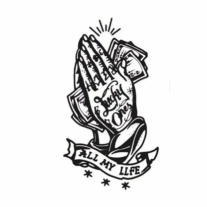 Kutsal Para Figürlü Orta Boy Yarı Kalıcı Dövme-MY68 MyTattoo