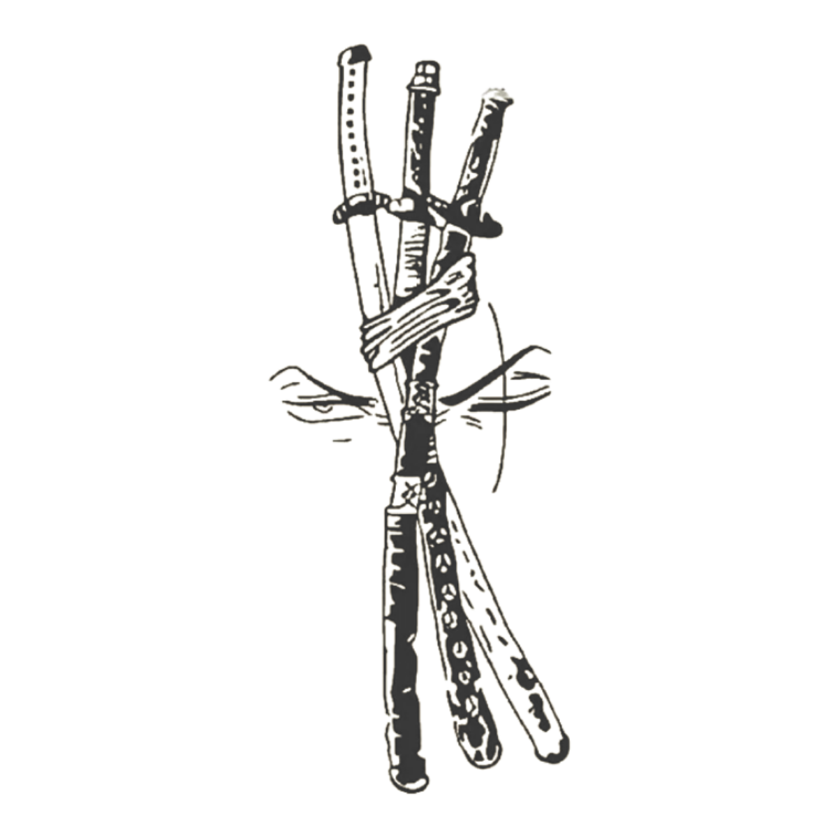 Samurai Kılıcı Figürlü Küçük Boy Yarı Kalıcı Dövme-MY34 MyTattoo