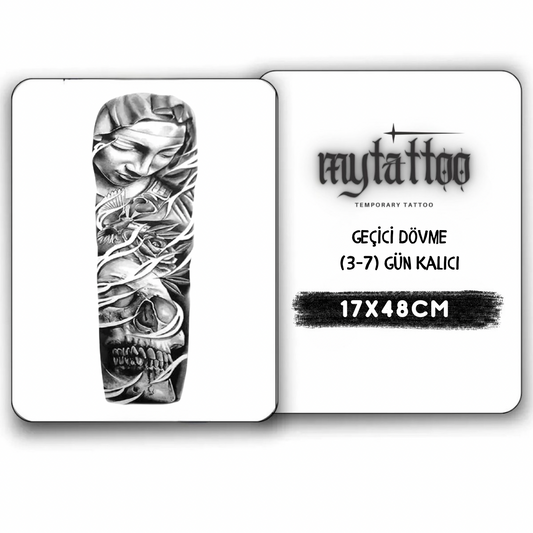 Son Nefes Kol Kaplama Geçici Dövme G335 MyTattoo
